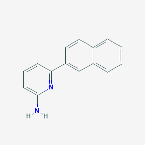 molecular formula C15H12N2 B1422306 6-(Naphthalen-2-yl)pyridin-2-amine CAS No. 1183581-83-0