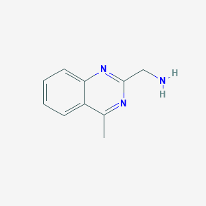 molecular formula C10H11N3 B1422310 (4-Methylquinazolin-2-yl)methanamine CAS No. 1024000-61-0