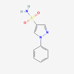 molecular formula C9H9N3O2S B1422322 1-phenyl-1H-pyrazole-4-sulfonamide CAS No. 60729-96-6