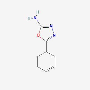 molecular formula C8H11N3O B1422329 5-(Cyclohex-3-en-1-yl)-1,3,4-oxadiazol-2-amine CAS No. 1248907-30-3