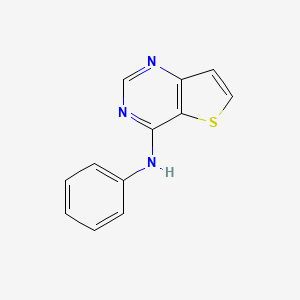 molecular formula C12H9N3S B14223329 N-Phenylthieno[3,2-d]pyrimidin-4-amine CAS No. 823790-68-7