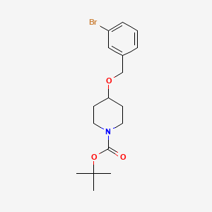 molecular formula C17H24BrNO3 B1422333 tert-Butyl 4-((3-bromobenzyl)oxy)piperidine-1-carboxylate CAS No. 931410-04-7