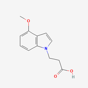 molecular formula C12H13NO3 B1422338 3-(4-methoxy-1H-indol-1-yl)propanoic acid CAS No. 1219579-75-5