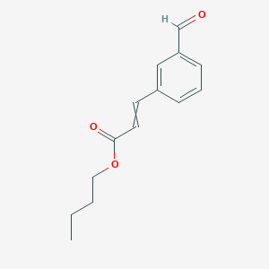 molecular formula C14H16O3 B14223391 Butyl 3-(3-formylphenyl)prop-2-enoate CAS No. 826991-01-9