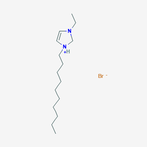 molecular formula C15H31BrN2 B14223432 1-Decyl-3-ethyl-2,3-dihydro-1H-imidazol-1-ium bromide CAS No. 581101-93-1