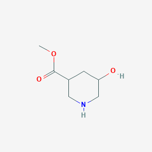 molecular formula C7H13NO3 B1422346 Methyl 5-hydroxypiperidine-3-carboxylate CAS No. 1095010-44-8