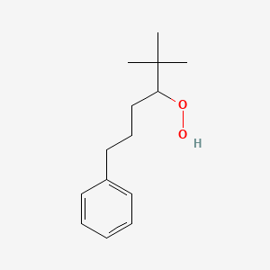 molecular formula C14H22O2 B14223466 Hydroperoxide, 1-(1,1-dimethylethyl)-4-phenylbutyl CAS No. 830345-83-0