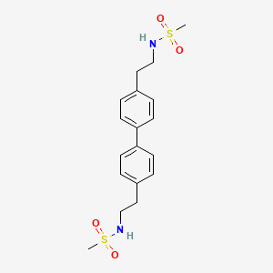 molecular formula C18H24N2O4S2 B14223471 N,N'-[[1,1'-Biphenyl]-4,4'-diyldi(ethane-2,1-diyl)]dimethanesulfonamide CAS No. 516491-32-0