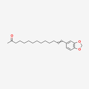 molecular formula C21H30O3 B14223495 14-(2H-1,3-Benzodioxol-5-yl)tetradec-13-en-2-one CAS No. 828263-14-5