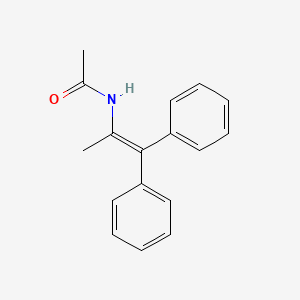 molecular formula C17H17NO B14223525 Acetamide, N-(1-methyl-2,2-diphenylethenyl)- CAS No. 625383-05-3