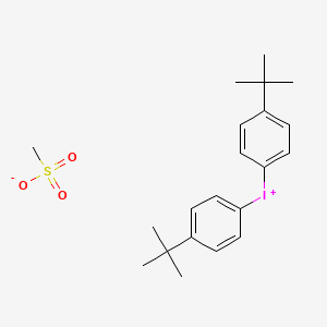 molecular formula C21H29IO3S B14223536 Bis(4-tert-butylphenyl)iodanium methanesulfonate CAS No. 565469-32-1