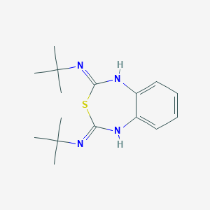 molecular formula C16H24N4S B14223556 N~2~,N~4~-Di-tert-butyl-3,1,5-benzothiadiazepine-2,4-diamine CAS No. 574010-85-8