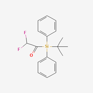 molecular formula C18H20F2OSi B14223593 Silane, (difluoroacetyl)(1,1-dimethylethyl)diphenyl- CAS No. 500761-60-4
