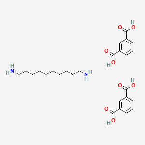 molecular formula C26H36N2O8 B14223619 Benzene-1,3-dicarboxylic acid;decane-1,10-diamine CAS No. 502476-19-9