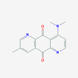 molecular formula C15H13N3O2 B14223641 9-(Dimethylamino)-3-methylpyrido[2,3-g]quinoline-5,10-dione CAS No. 824405-33-6
