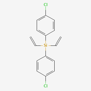 molecular formula C16H14Cl2Si B14223649 Silane, bis(4-chlorophenyl)diethenyl- CAS No. 533909-59-0