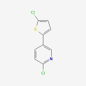 molecular formula C9H5Cl2NS B1422365 2-Chloro-5-(5-Chloro-2-thienyl)pyridine CAS No. 1187168-16-6