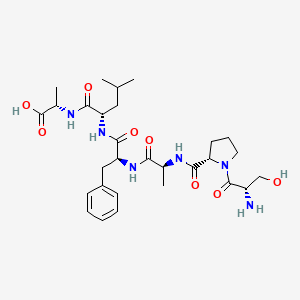 molecular formula C29H44N6O8 B14223677 L-Alanine, L-seryl-L-prolyl-L-alanyl-L-phenylalanyl-L-leucyl- CAS No. 569349-98-0