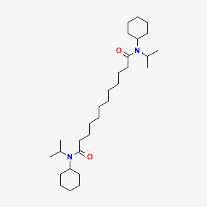 molecular formula C30H56N2O2 B14223685 N~1~,N~12~-Dicyclohexyl-N~1~,N~12~-di(propan-2-yl)dodecanediamide CAS No. 820251-60-3