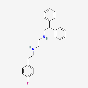 molecular formula C24H27FN2 B14223725 N'-(2,2-diphenylethyl)-N-[2-(4-fluorophenyl)ethyl]ethane-1,2-diamine CAS No. 627521-43-1