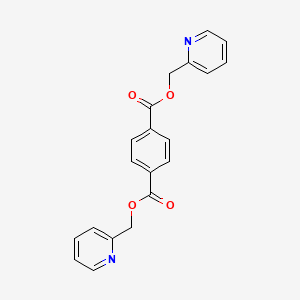 molecular formula C20H16N2O4 B14223742 Bis[(pyridin-2-yl)methyl] benzene-1,4-dicarboxylate CAS No. 828915-35-1