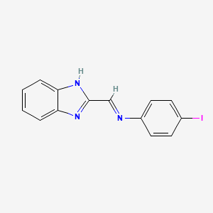 molecular formula C14H10IN3 B14223778 N-[(2H-Benzimidazol-2-ylidene)methyl]-4-iodoaniline CAS No. 819858-11-2