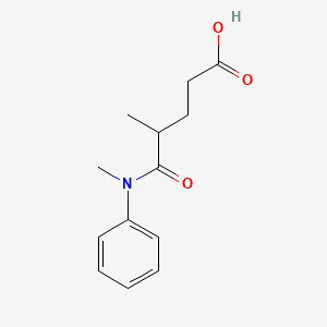 molecular formula C13H17NO3 B14223816 4-Methyl-5-[methyl(phenyl)amino]-5-oxopentanoic acid CAS No. 820244-27-7