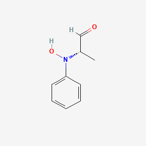 molecular formula C9H11NO2 B14223826 (2S)-2-[Hydroxy(phenyl)amino]propanal CAS No. 827624-09-9