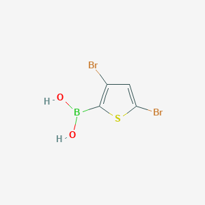 (3,5-Dibromothiophen-2-yl)boronic acid