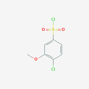 molecular formula C7H6Cl2O3S B1422385 4-Chloro-3-methoxybenzene-1-sulfonyl chloride CAS No. 942199-60-2