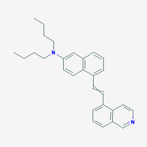 molecular formula C29H32N2 B14223859 N,N-Dibutyl-5-[2-(isoquinolin-5-YL)ethenyl]naphthalen-2-amine CAS No. 591253-59-7