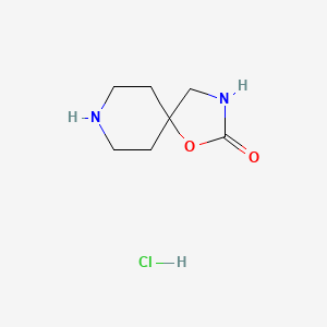molecular formula C7H13ClN2O2 B1422386 1-Oxa-3,8-diazaspiro[4.5]decan-2-one hydrochloride CAS No. 5052-96-0