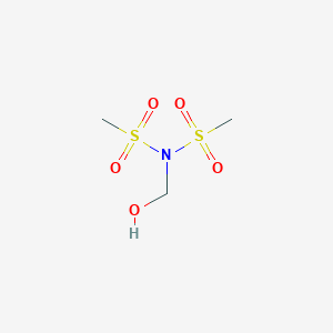 molecular formula C3H9NO5S2 B14223864 N-(Hydroxymethyl)-N-(methanesulfonyl)methanesulfonamide CAS No. 752232-75-0