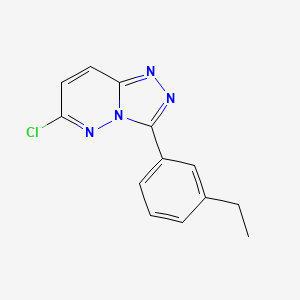 molecular formula C13H11ClN4 B14223869 6-Chloro-3-(3-ethylphenyl)[1,2,4]triazolo[4,3-b]pyridazine CAS No. 596825-54-6