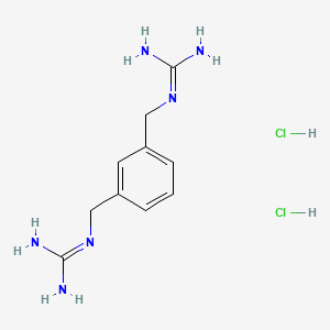 N-[(3-{[(diaminomethylidene)amino]methyl}phenyl)methyl]guanidine dihydrochloride