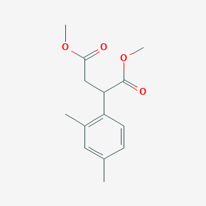 molecular formula C14H18O4 B14223897 Butanedioic acid, (2,4-dimethylphenyl)-, dimethyl ester CAS No. 647316-30-1