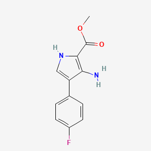 methyl 3-amino-4-(4-fluorophenyl)-1H-pyrrole-2-carboxylate