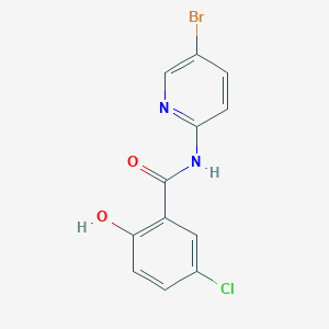 molecular formula C12H8BrClN2O2 B14223955 Benzamide, N-(5-bromo-2-pyridinyl)-5-chloro-2-hydroxy- CAS No. 783371-37-9