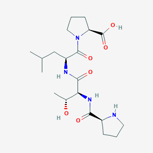 molecular formula C20H34N4O6 B14223974 L-Prolyl-L-threonyl-L-leucyl-L-proline CAS No. 773883-26-4