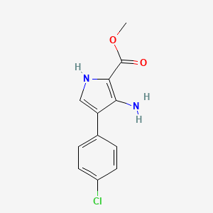 methyl 3-amino-4-(4-chlorophenyl)-1H-pyrrole-2-carboxylate