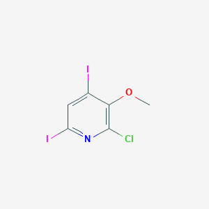 2-Chloro-4,6-diiodo-3-methoxypyridine