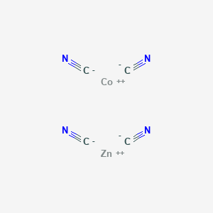 molecular formula C4CoN4Zn B14224021 Cobalt(2+) zinc cyanide (1/1/4) CAS No. 507475-88-9
