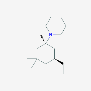 molecular formula C16H31N B14224068 Piperidine, 1-[(1S,5S)-5-ethyl-1,3,3-trimethylcyclohexyl]- CAS No. 685088-19-1