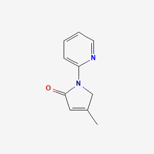 molecular formula C10H10N2O B14224079 4-Methyl-1-(pyridin-2-yl)-1,5-dihydro-2H-pyrrol-2-one CAS No. 523988-76-3