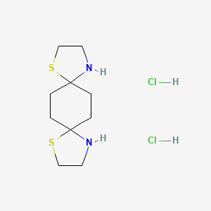 1,9-Dithia-4,12-diazadispiro[4.2.4^{8}.2^{5}]tetradecane dihydrochloride