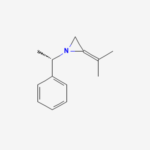molecular formula C13H17N B14224108 Aziridine, 2-(1-methylethylidene)-1-[(1S)-1-phenylethyl]- CAS No. 504433-37-8