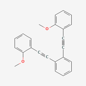 molecular formula C24H18O2 B14224113 Benzene, 1,2-bis[(2-methoxyphenyl)ethynyl]- CAS No. 823226-90-0