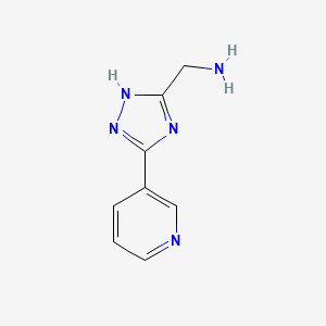 (5-(Pyridin-3-YL)-1H-1,2,4-triazol-3-YL)methanamine