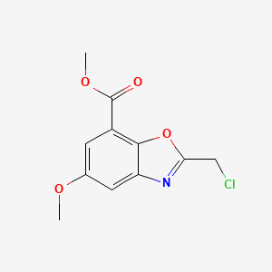 Methyl 2-(chloromethyl)-5-methoxy-1,3-benzoxazole-7-carboxylate