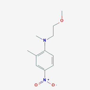 molecular formula C11H16N2O3 B14224146 N-(2-Methoxyethyl)-N,2-dimethyl-4-nitroaniline CAS No. 821776-66-3